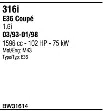 WALKER BW31614 Exhaust System